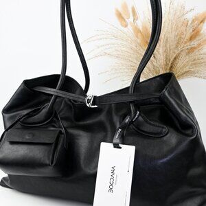 LA FORMA DUO — shoulder bag made from genuine leather and genuine suede (2 optio